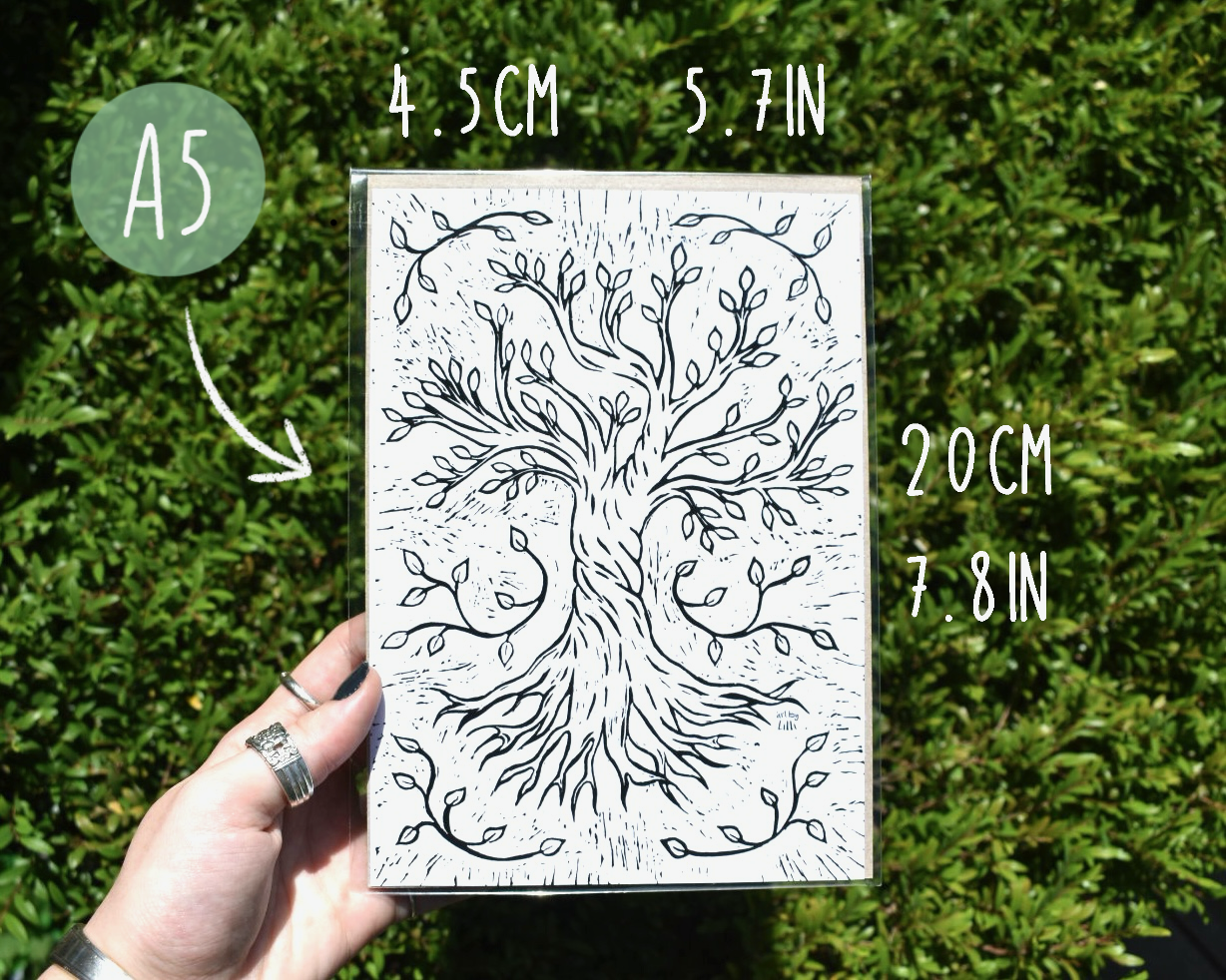 White Tree Print